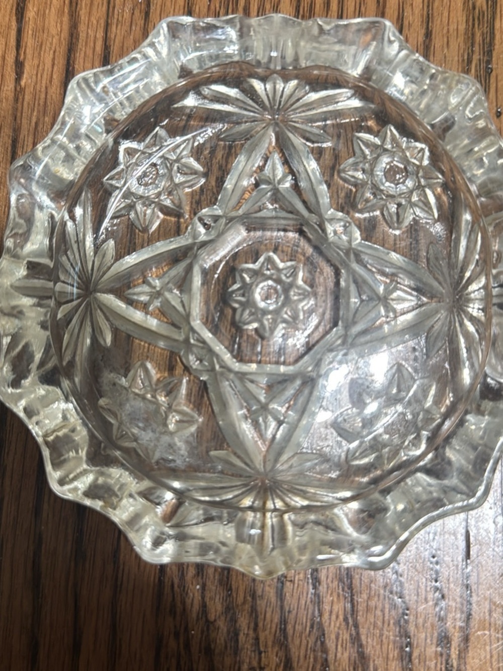 Vintage anchor hocking 4” Star of David